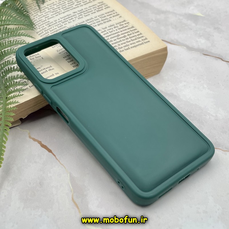 قاب گوشی Redmi 12 شیائومی سیلیکونی ژله ای پافر New DISIGN سبز کد 210