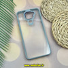 قاب گوشی Redmi Note 9 شیائومی نیو اسکین NEW SKIN اورجینال متال کیس Metal طرح پشت طلق شفاف دور سیلیکونی آبی فیلی کد 627