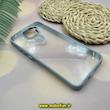 قاب گوشی Redmi Note 9 شیائومی نیو اسکین NEW SKIN اورجینال متال کیس Metal طرح پشت طلق شفاف دور سیلیکونی آبی فیلی کد 627
