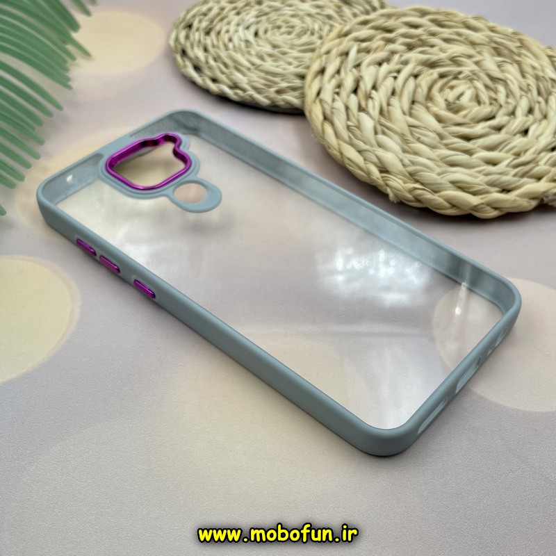 قاب گوشی Redmi Note 9 شیائومی نیو اسکین NEW SKIN اورجینال متال کیس Metal طرح پشت طلق شفاف دور سیلیکونی یاسی کد E39-171443
