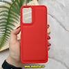 قاب گوشی Redmi Note 11 4G - Redmi Note 11S شیائومی سیلیکونی ژله ای پافر New DISIGN قرمز کد 970