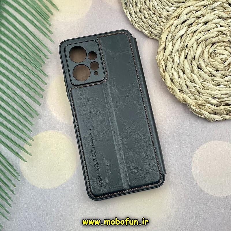 کیف گوشی موبایل Redmi Note 12 4G شیائومی کلاسوری اورجینال دادوو Dadoo مدل SPORT 2024 محافظ لنزدار مشکی کد 536