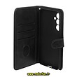 کیف گوشی Galaxy S23 FE سامسونگ مگنتی نیلکین NILLKIN طرح چرم کتابی محافظ لنزدار مشکی کد 117