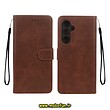 کیف گوشی Galaxy S23 FE سامسونگ مگنتی نیلکین NILLKIN طرح چرم کتابی محافظ لنزدار قهوه ای کد 121
