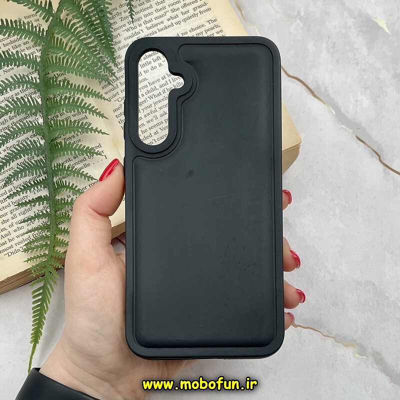 قاب گوشی Galaxy S23 FE سامسونگ سیلیکونی ژله ای پافر New DISIGN مشکی کد 125