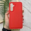 قاب گوشی Galaxy S23 FE سامسونگ سیلیکونی ژله ای پافر New DISIGN قرمز کد 128