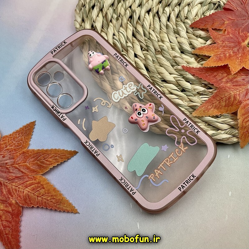 قاب گوشی Galaxy A14 4G - Galaxy A14 5G سامسونگ طرح ژله ای شفاف بالشتی سه بعدی عروسکی محافظ لنز دار گلبهی کد 820