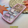قاب گوشی Galaxy A53 سامسونگ طرح ژله ای شفاف بالشتی سه بعدی عروسکی محافظ لنز دار صورتی کد 884