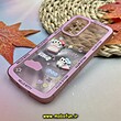 قاب گوشی Galaxy A53 سامسونگ طرح ژله ای شفاف بالشتی سه بعدی عروسکی محافظ لنز دار صورتی کد 884