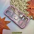 قاب گوشی Galaxy A53 سامسونگ طرح ژله ای شفاف بالشتی سه بعدی عروسکی محافظ لنز دار صورتی کد 884