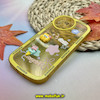 قاب گوشی iPhone 12 Pro Max آیفون طرح ژله ای شفاف بالشتی سه بعدی عروسکی محافظ لنز دار زرد کد 819