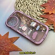 قاب گوشی iPhone 13 Pro Max آیفون طرح ژله ای شفاف بالشتی سه بعدی عروسکی محافظ لنز دار صورتی کد 723