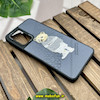 قاب گوشی Galaxy A33 5G سامسونگ CASETIFY ژله ای چرمی طرح تدی خرسی گلدوزی طوسی کد 673