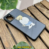 قاب گوشی Galaxy A51 سامسونگ CASETIFY ژله ای چرمی طرح تدی خرسی گلدوزی طوسی کد 1039