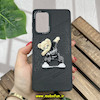 قاب گوشی Galaxy A73 سامسونگ CASETIFY ژله ای چرمی طرح تدی خرسی گلدوزی مشکی کد 877