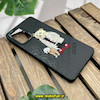 قاب گوشی Galaxy A73 سامسونگ CASETIFY ژله ای چرمی طرح تدی خرسی گلدوزی مشکی کد 878