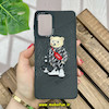 قاب گوشی Galaxy A73 سامسونگ CASETIFY ژله ای چرمی طرح تدی خرسی گلدوزی مشکی کد 880