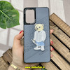 قاب گوشی Galaxy A73 سامسونگ CASETIFY ژله ای چرمی طرح تدی خرسی گلدوزی طوسی کد 882