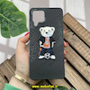 قاب گوشی Galaxy M53 سامسونگ CASETIFY ژله ای چرمی طرح تدی خرسی گلدوزی مشکی کد 50