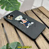 قاب گوشی Galaxy M53 سامسونگ CASETIFY ژله ای چرمی طرح تدی خرسی گلدوزی مشکی کد 50