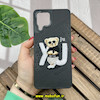 قاب گوشی Galaxy M53 سامسونگ CASETIFY ژله ای چرمی طرح تدی خرسی گلدوزی مشکی کد 52