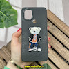 قاب گوشی Redmi A1 Plus - Redmi A2 Plus - Poco C50 شیائومی CASETIFY ژله ای چرمی طرح تدی خرسی گلدوزی مشکی کد 221
