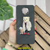قاب گوشی Redmi Note 9S - Redmi Note 9 Pro شیائومی CASETIFY ژله ای چرمی طرح تدی خرسی گلدوزی مشکی کد 1249