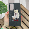 قاب گوشی Galaxy S23 Plus سامسونگ CASETIFY ژله ای چرمی طرح تدی خرسی گلدوزی مشکی کد 359