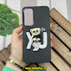 قاب گوشی Galaxy S23 Plus سامسونگ CASETIFY ژله ای چرمی طرح تدی خرسی گلدوزی مشکی کد 361