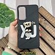 قاب گوشی Galaxy S23 Plus سامسونگ CASETIFY ژله ای چرمی طرح تدی خرسی گلدوزی مشکی کد 361