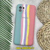 قاب گوشی Galaxy A03 2022 سامسونگ سیلیکونی اورجینال آبرنگی رنگین کمانی پاک کنی درجه یک زیربسته محافظ لنز دار کد 146