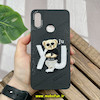 قاب گوشی Galaxy A10S سامسونگ CASETIFY ژله ای چرمی طرح تدی خرسی گلدوزی مشکی کد 780
