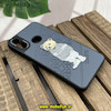 قاب گوشی Galaxy A10S سامسونگ CASETIFY ژله ای چرمی طرح تدی خرسی گلدوزی طوسی کد 784