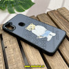قاب گوشی Galaxy A11 - Galaxy M11 سامسونگ CASETIFY ژله ای چرمی طرح تدی خرسی گلدوزی طوسی کد 836