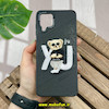 قاب گوشی Galaxy A12 - Galaxy M12 سامسونگ CASETIFY ژله ای چرمی طرح تدی خرسی گلدوزی مشکی کد 1570
