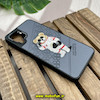 قاب گوشی Galaxy A12 - Galaxy M12 سامسونگ CASETIFY ژله ای چرمی طرح تدی خرسی گلدوزی طوسی کد 1577