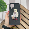 قاب گوشی Galaxy A22 4G - Galaxy M32 4G سامسونگ CASETIFY ژله ای چرمی طرح تدی خرسی گلدوزی مشکی کد 762