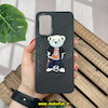 قاب گوشی Galaxy A23 سامسونگ CASETIFY ژله ای چرمی طرح تدی خرسی گلدوزی مشکی کد 573
