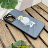 قاب گوشی Galaxy A23 سامسونگ CASETIFY ژله ای چرمی طرح تدی خرسی گلدوزی طوسی کد 579