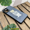 قاب گوشی Galaxy A31 سامسونگ CASETIFY ژله ای چرمی طرح تدی خرسی گلدوزی طوسی کد 733