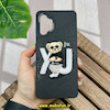 قاب گوشی Galaxy A32 4G سامسونگ CASETIFY ژله ای چرمی طرح تدی خرسی گلدوزی مشکی کد 1238