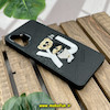 قاب گوشی Galaxy A32 4G سامسونگ CASETIFY ژله ای چرمی طرح تدی خرسی گلدوزی مشکی کد 1238