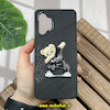 قاب گوشی Galaxy A32 4G سامسونگ CASETIFY ژله ای چرمی طرح تدی خرسی گلدوزی مشکی کد 1240
