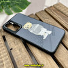 قاب گوشی Redmi Note 11 4G - Redmi Note 11S شیائومی CASETIFY ژله ای چرمی طرح تدی خرسی گلدوزی طوسی کد 991