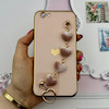 قاب گوشی iPhone 6 - iPhone 6S آیفون طرح مای کیس گلد لاین لاکچری دستبندی زنجیری قلبی مخملی آویزدار محافظ لنز دار گلبهی کد 559