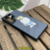 قاب گوشی Galaxy S22 Ultra سامسونگ CASETIFY ژله ای چرمی طرح تدی خرسی گلدوزی طوسی کد 459