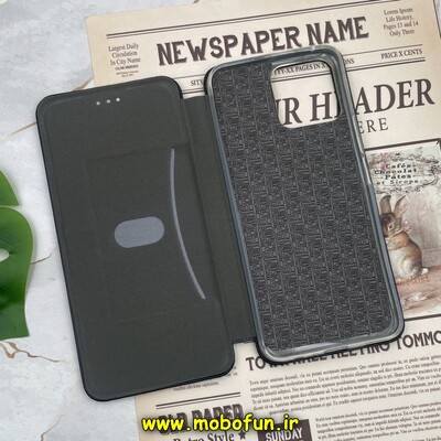 کیف مگنتی گوشی Honor X8 4G آنر طرح چرم کتابی مشکی کد 170