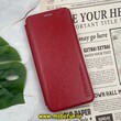 کیف مگنتی گوشی Galaxy M30 سامسونگ طرح چرم کتابی قرمز کد 46