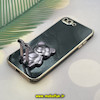 قاب گوشی iPhone 7 Plus - iPhone 8 Plus آیفون طرح ژله ای خرسی تدی استندشو مای کیس گلد لاین دور طلایی محافظ لنز دار مشکی کد 521