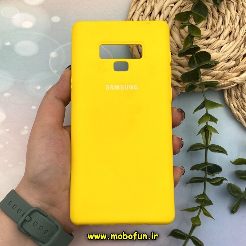 قاب گوشی Galaxy Note 9 سامسونگ سیلیکونی های کپی زیربسته زرد کد 154